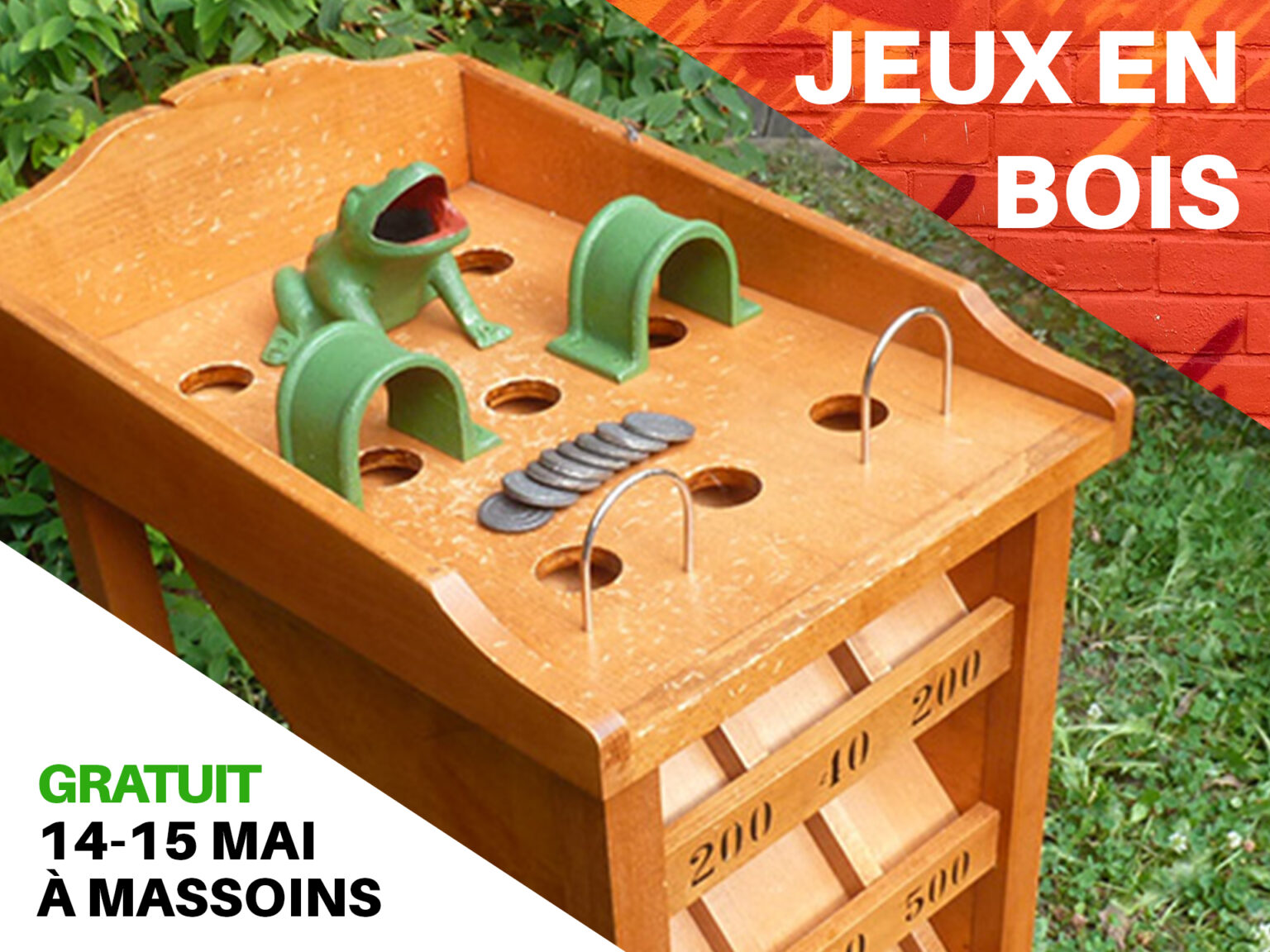 (Gratuit) Jeux en bois géants pour petits et grands pendant le festival